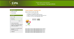 Desktop Screenshot of caf.eipa.eu